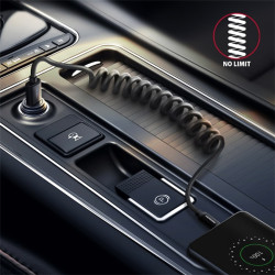 Axagon BUMM-AM10TB Twister Micro USB - USB-A adat- és töltőkábel 0.6m fekete