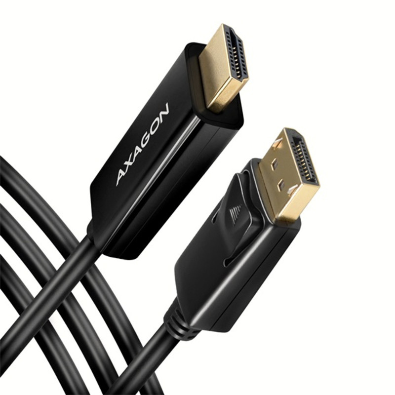 AXAGON RVD-HI14C2 DisplayPort to HDMI active cable 4K@30Hz 1,8m Black AXAGON RVD-HI14C2 DisplayPort to HDMI active cable 4K@30Hz 1,8m Black