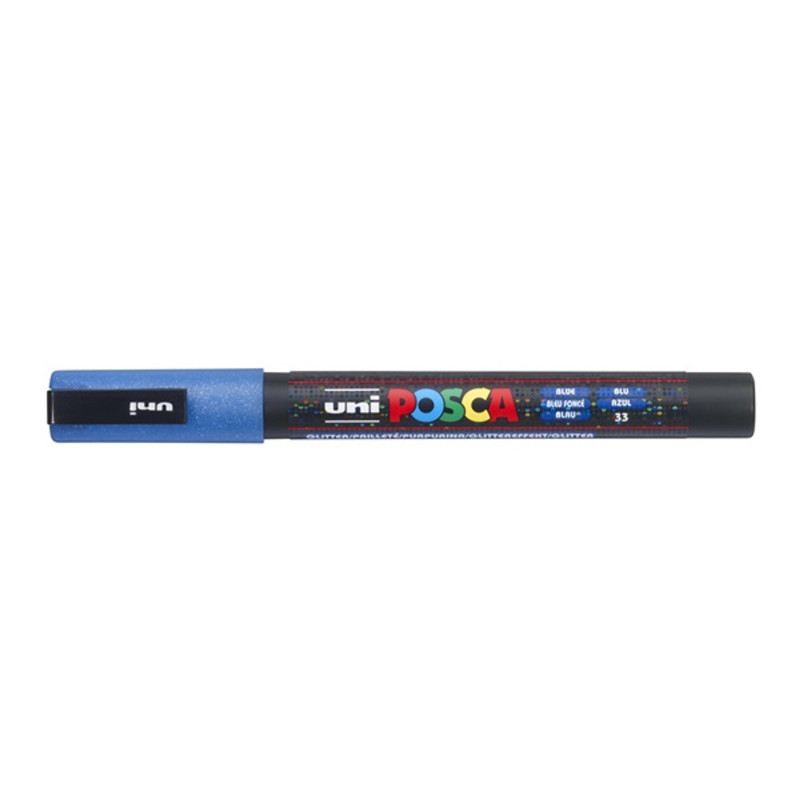 Uni POSCA PC-3ML csillámló kék marker Uni POSCA PC-3ML csillámló kék marker