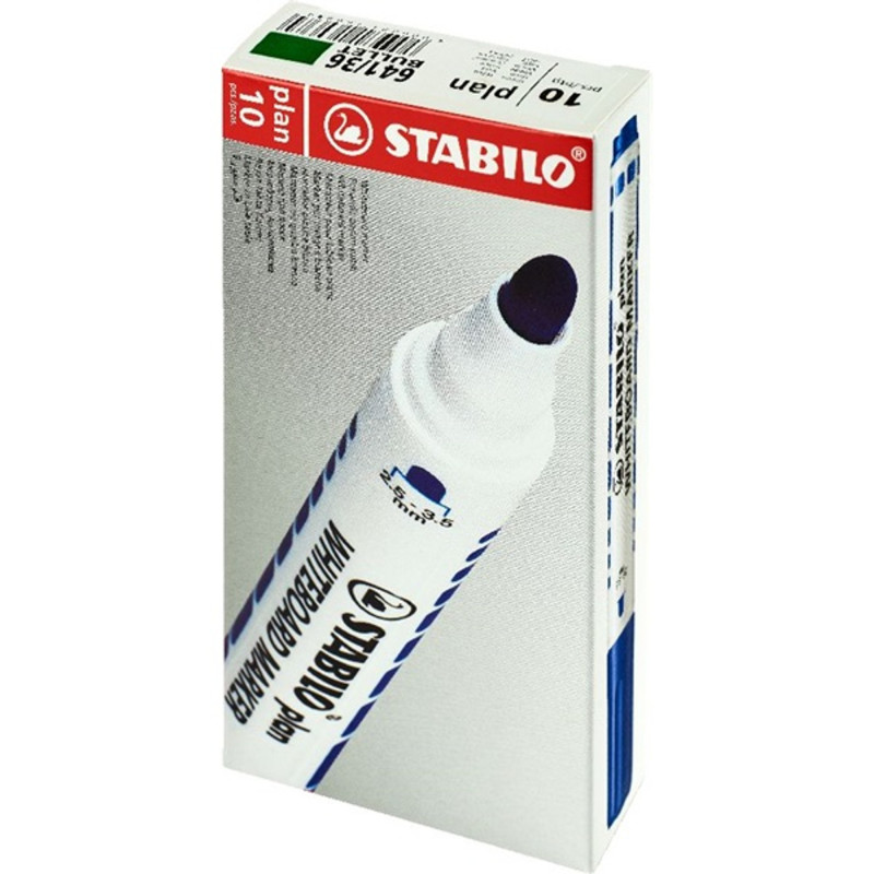 Stabilo Plan 10db/csomag zöld gömb hegyű táblafilc Stabilo Plan 10db/csomag zöld gömb hegyű táblafilc