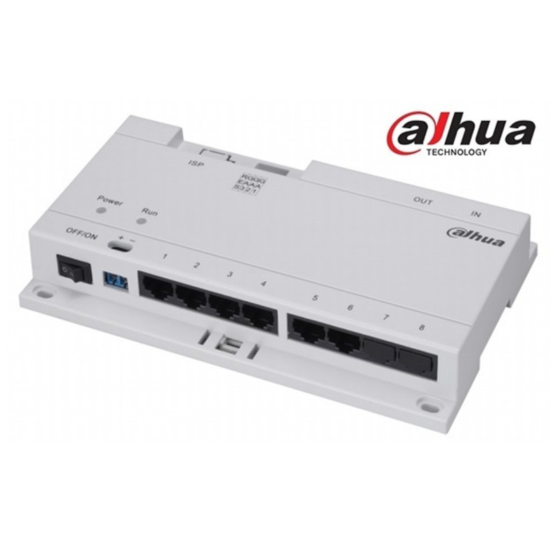 Dahua VTNS1060A 6 csatornás Cat5/24VDC disztribútor IP video kaputelefonokhoz Dahua VTNS1060A 6 csatornás Cat5/24VDC disztribútor IP video kaputelefonokhoz
