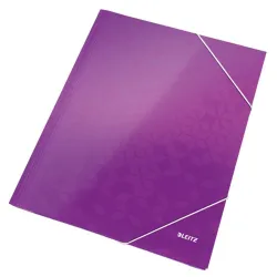 Leitz WOW karton gumis mappa lila (39820062)