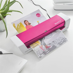 Leitz iLam Home Office Laminálógép, A4, 80-125 mikron, rózsaszín (73680023)
