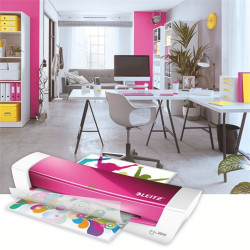 Leitz iLam Home Office Laminálógép, A4, 80-125 mikron, rózsaszín (73680023)