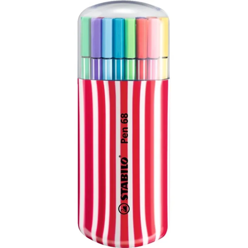 Stabilo Pen 68 Zebrui 20db-os piros filctoll készlet Stabilo Pen 68 Zebrui 20db-os piros filctoll készlet
