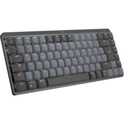 LOGITECH MX Mechanical Mini Minimalist Wireless Illuminated Keyboard - GRAPHITE - (UK) - 2.4GHZ/BT - N/A - EMEA - TACTILE