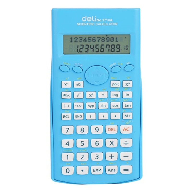 Deli Core DL-1710 tudományos számológép 240 funkció világoskék (DEL01710K) Deli Core DL-1710 tudományos számológép 240 funkció világoskék (DEL01710K)