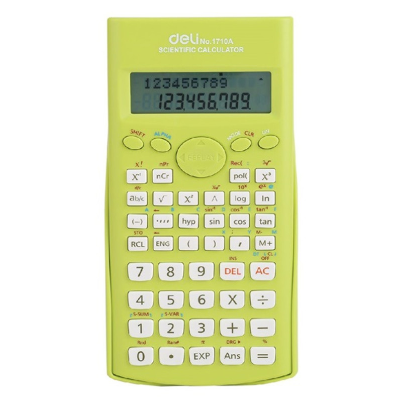 Deli Core DL-1710 tudományos számológép 240 funkció világoszöld (DEL01710Z) Deli Core DL-1710 tudományos számológép 240 funkció világoszöld (DEL01710Z)