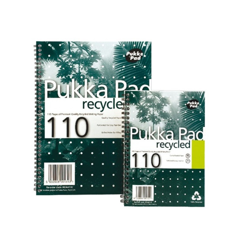 Pukka Pad Pad Recycled A4 110 oldalas vonalas spirálfüzet Pukka Pad Pad Recycled A4 110 oldalas vonalas spirálfüzet