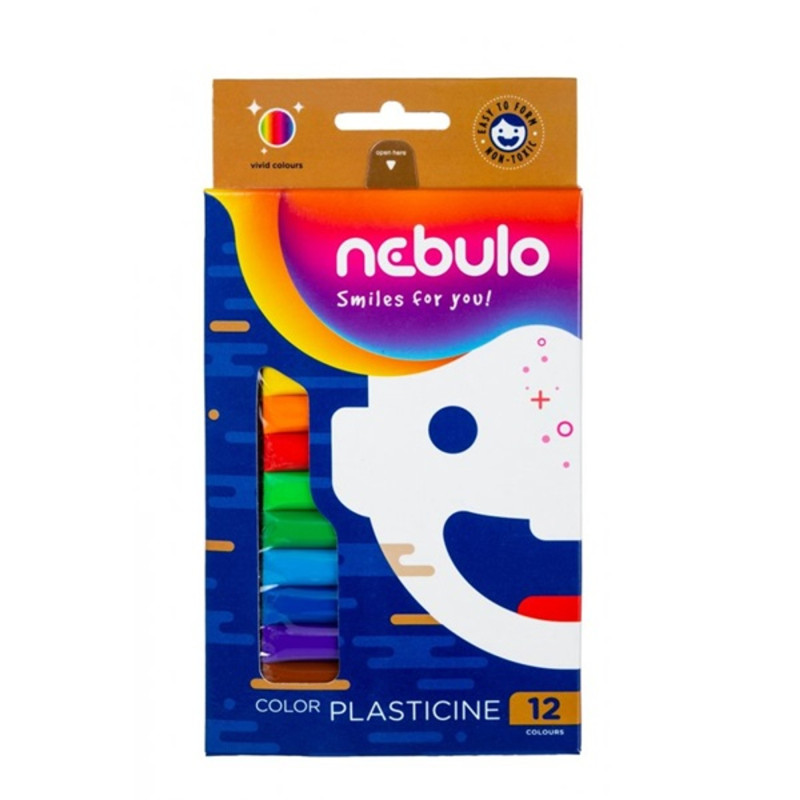 Nebulo 200g 12db-os vegyes színű gyurma Nebulo 200g 12db-os vegyes színű gyurma