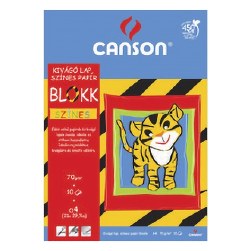 Canson A4 10ív tigris színes kivágólap Canson A4 10ív tigris színes kivágólap