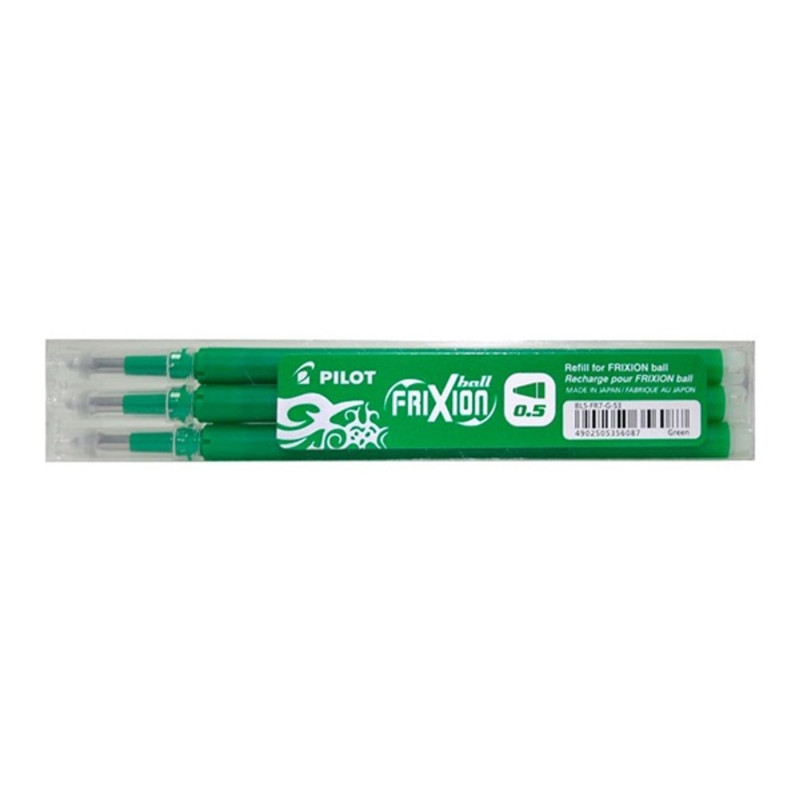 Pilot Frixion 0,5mm 3db-os zöld rollertoll betét (BLS-FR5-G-S3) Pilot Frixion 0,5mm 3db-os zöld rollertoll betét (BLS-FR5-G-S3)