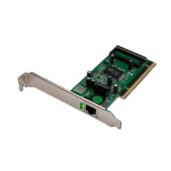 DIGITUS Gigabit PCI Card 10/100/1000Mbit 32-bit Gigabit Network Adaptor Realtek 8169SC chipset inkl. Low Profile Bracket