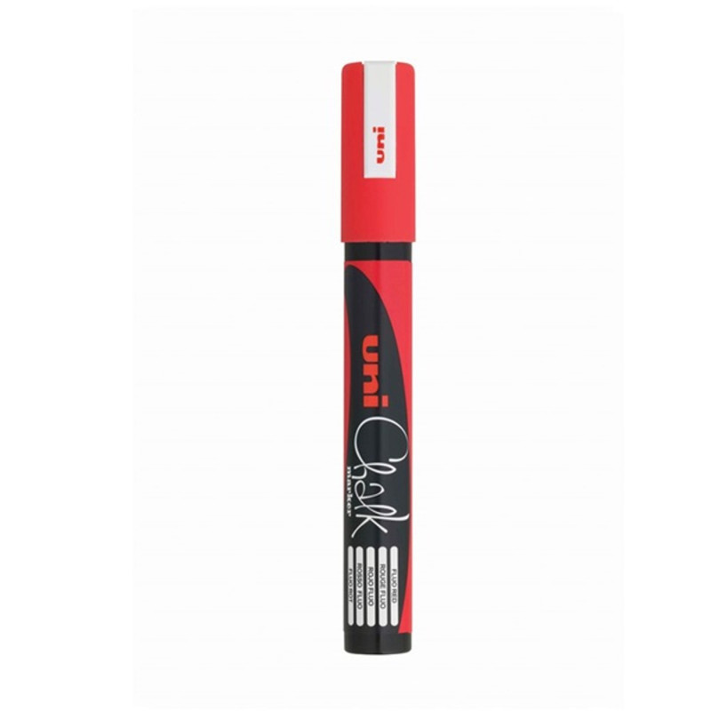 Uni Chalk PWE-5M piros folyékony kréta Uni Chalk PWE-5M piros folyékony kréta