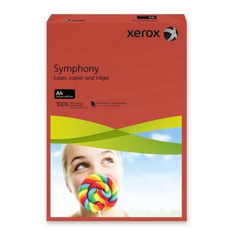 Xerox Symphony A4 160g intenzív vörös másolópapír Xerox Symphony A4 160g intenzív vörös másolópapír