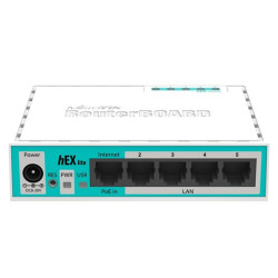 MikroTik RouterBOARD hEX lite RB750r2 - Router 4-port switch