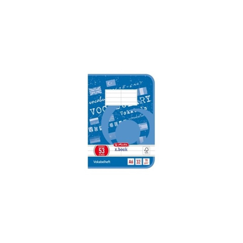 Herlitz A6 32lapos vegyes színű szótárfüzet Herlitz A6 32lapos vegyes színű szótárfüzet