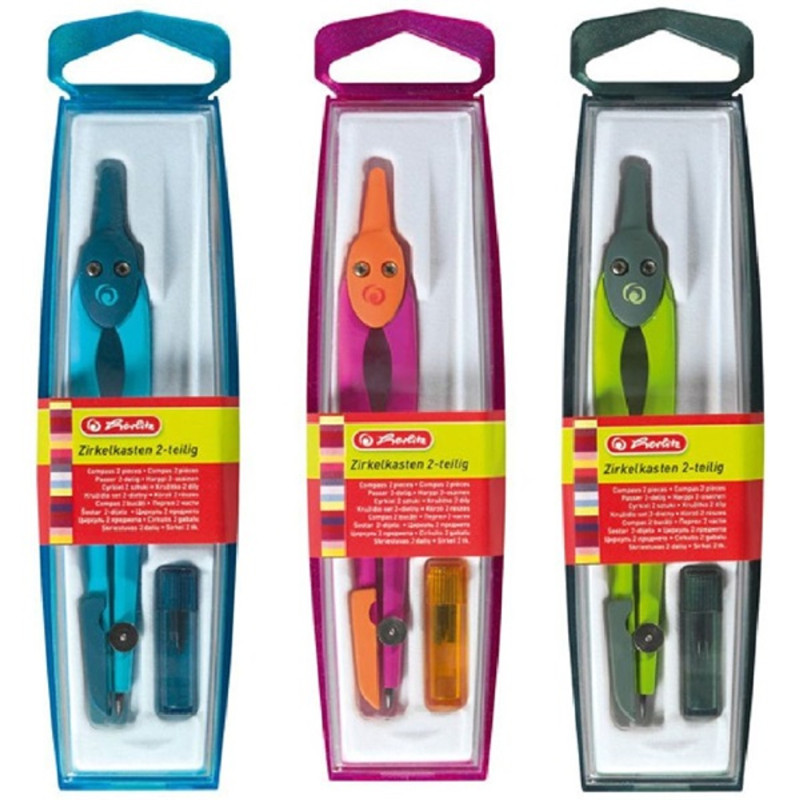 Herlitz 1 részes vegyes színű körző + póthegy Herlitz 1 részes vegyes színű körző + póthegy