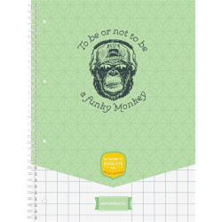 ICO Student Art A4 70lapos kockás spirálfüzet