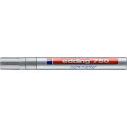 Lakkmarker 2-4mm, kerek Edding 750 ezüst