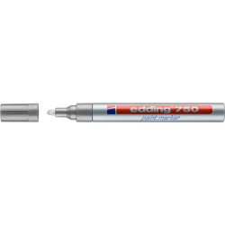 Lakkmarker 2-4mm, kerek Edding 750 ezüst