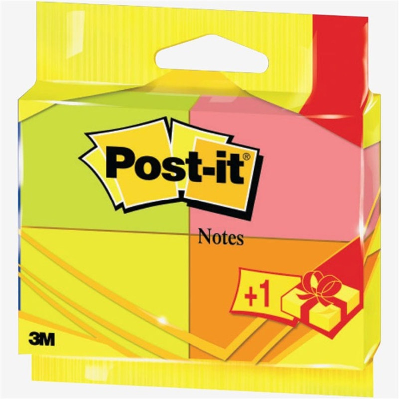 Post-it 6812P neon 3+1db jegyzettömb Post-it 6812P neon 3+1db jegyzettömb