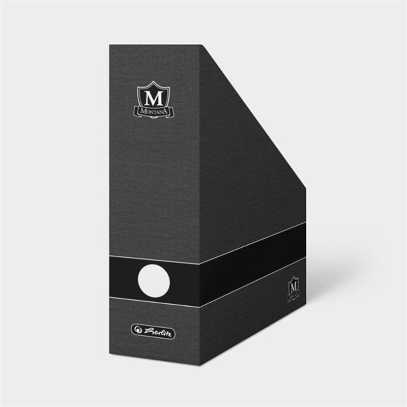 Herlitz Montana 11cm fekete karton iratpapucs Herlitz Montana 11cm fekete karton iratpapucs