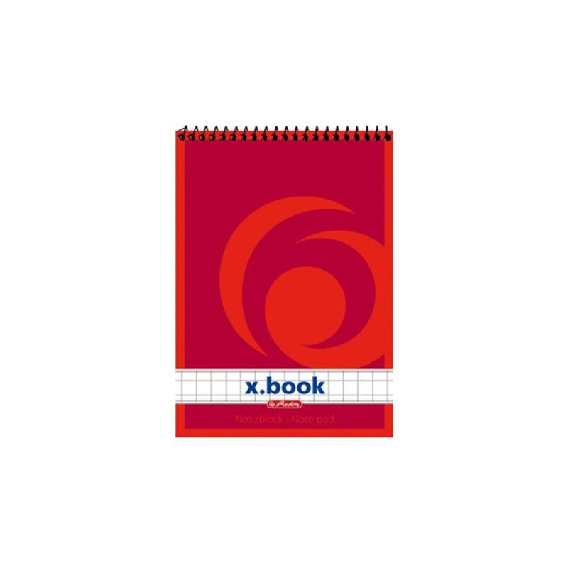 Herlitz kockás 50 lap, A7 spirálblokk Herlitz kockás 50 lap, A7 spirálblokk