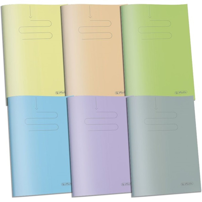 Herlitz PP A5 60lapos vonalas vegyes színű füzet Herlitz PP A5 60lapos vonalas vegyes színű füzet