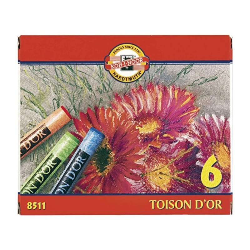 Koh-I-Noor Toison 8511 6db-os vegyes színű porkréta Koh-I-Noor Toison 8511 6db-os vegyes színű porkréta