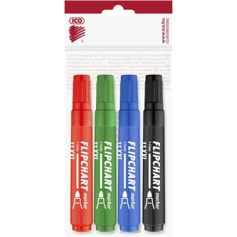 ICO Flipchart 11 XXL 4 db-os marker készlet ICO Flipchart 11 XXL 4 db-os marker készlet