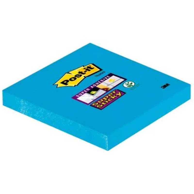 Post-it Super Sticky 654 76x76mm 90lap kék öntapadós jegyzettömb Post-it Super Sticky 654 76x76mm 90lap kék öntapadós jegyzettömb