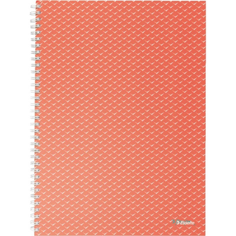 Esselte ColourBreeze A4 kockás korall spirálfüzet Esselte ColourBreeze A4 kockás korall spirálfüzet