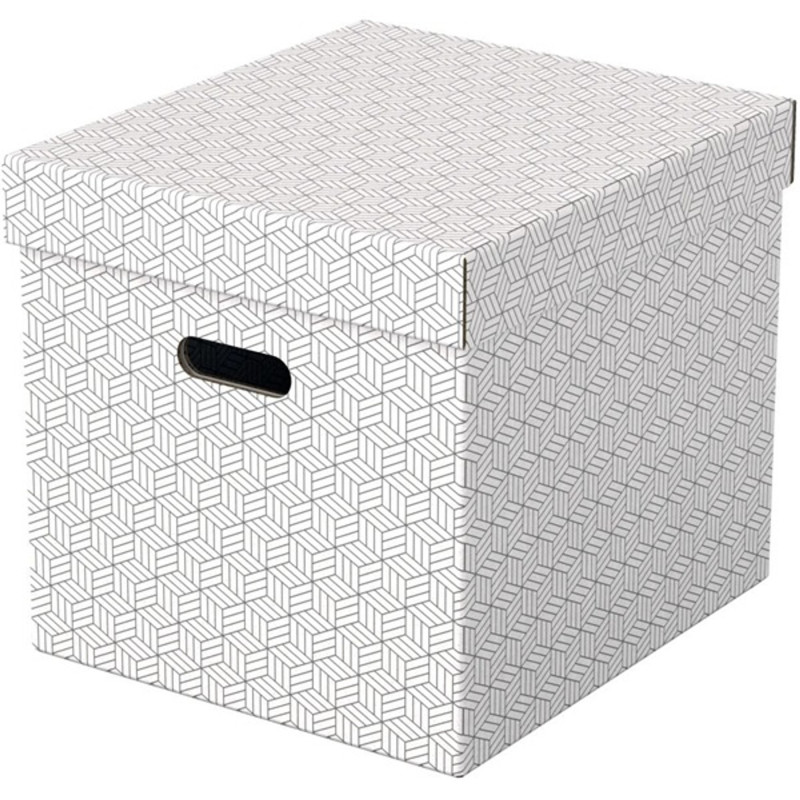 Esselte Home kocka alakú 3db/csomag fehér tárolódoboz Esselte Home kocka alakú 3db/csomag fehér tárolódoboz