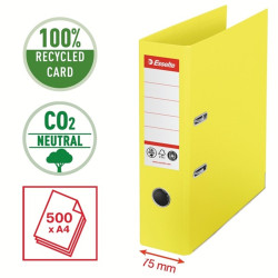 Esselte No.1 környezetbarát iratrendező sárga (627566)