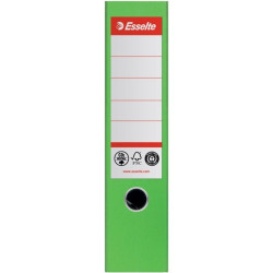 ESSELTE "No.1" iratrendező, 75 mm, A4, Co2-semleges, élvédő sínnel, zöld