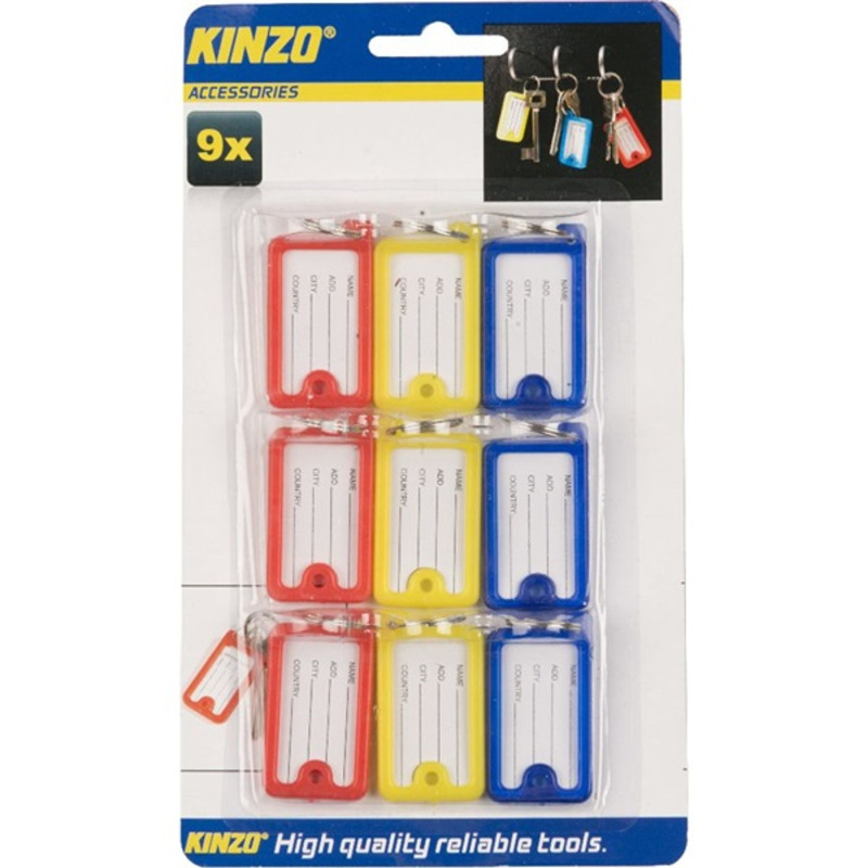 KINZO kulcscímke 9 db KINZO kulcscímke 9 db