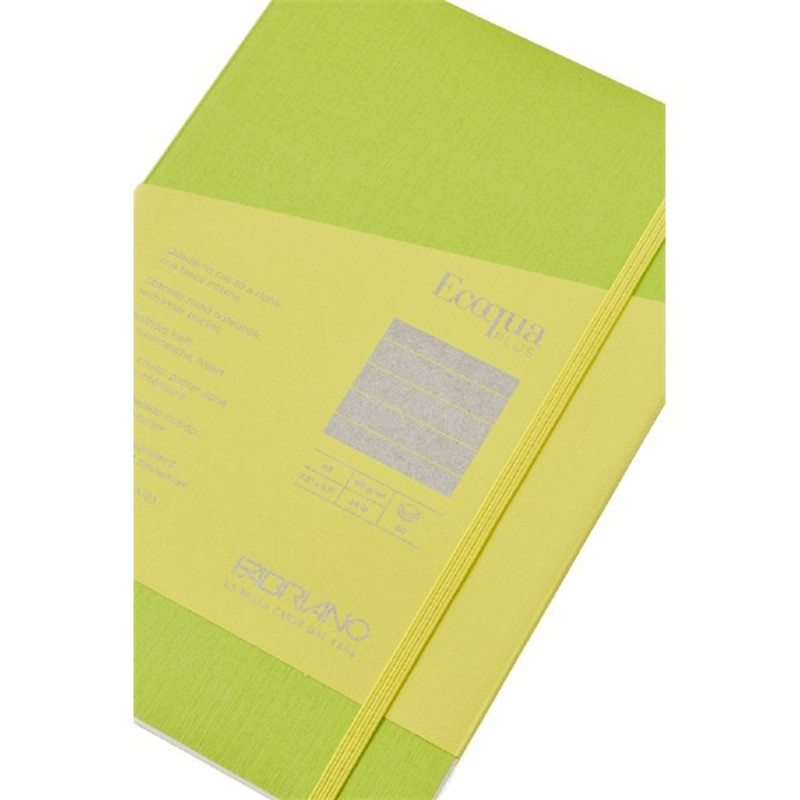 Fabriano Ecoqua Plus A5 80 lapos világoszöld vonalas notesz Fabriano Ecoqua Plus A5 80 lapos világoszöld vonalas notesz