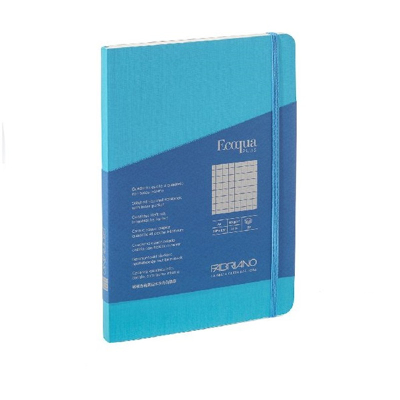Fabriano Ecoqua Plus A5 80 lapos türkiz kockás notesz Fabriano Ecoqua Plus A5 80 lapos türkiz kockás notesz