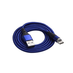 KAB Akyga AK-USB-42 USB Type-A / USB 2.0 Type-C mágneses kábel - 1m