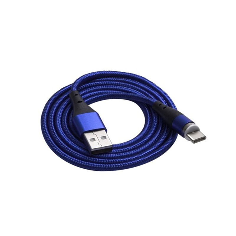 KAB Akyga AK-USB-42 USB Type-A / USB 2.0 Type-C mágneses kábel - 1m KAB Akyga AK-USB-42 USB Type-A / USB 2.0 Type-C mágneses kábel - 1m