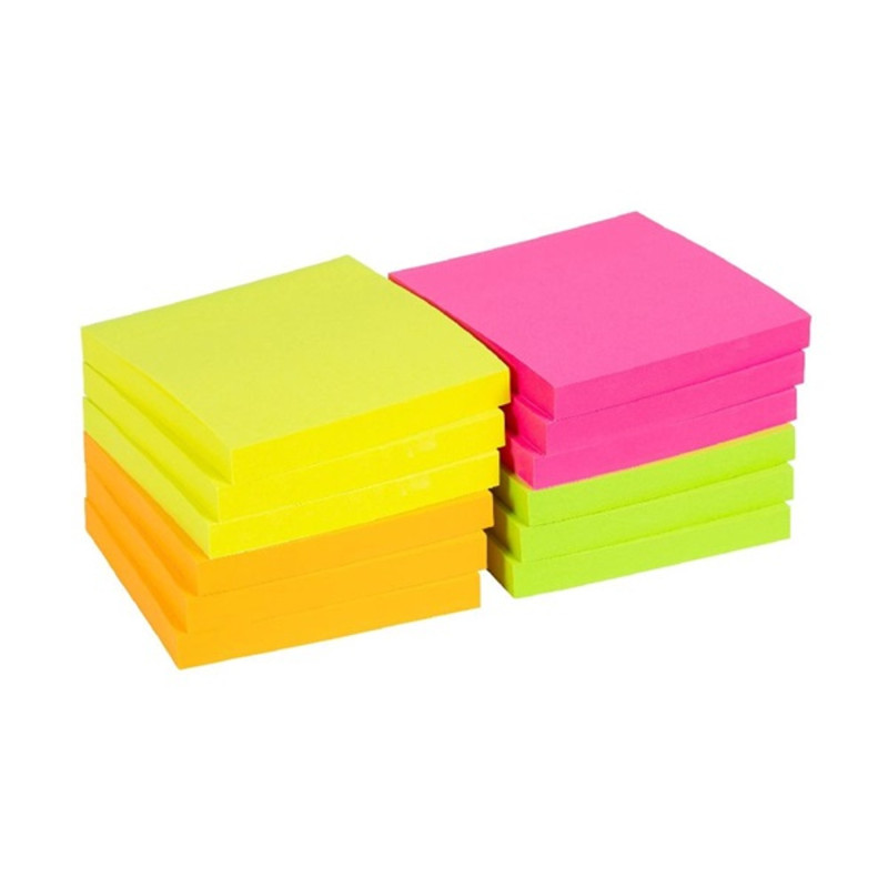 Office Depot 76x76mm öntapadós 12db/csomag neon jegyzettömb Office Depot 76x76mm öntapadós 12db/csomag neon jegyzettömb