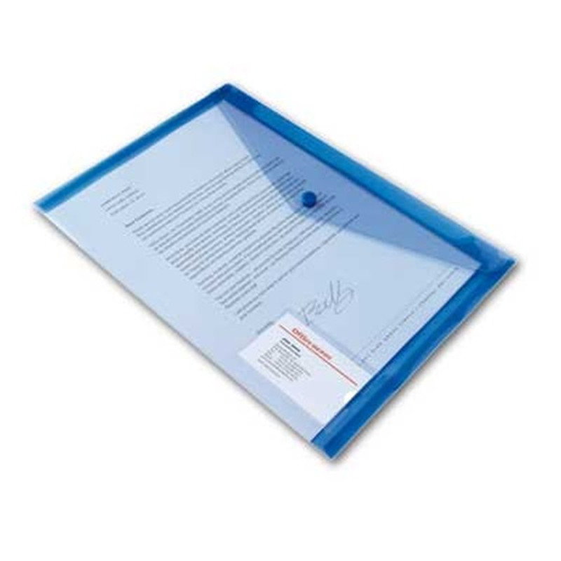 Office Depot A4 fekvő 5db/cs kártyatartós áttetsző kék irattasak Office Depot A4 fekvő 5db/cs kártyatartós áttetsző kék irattasak