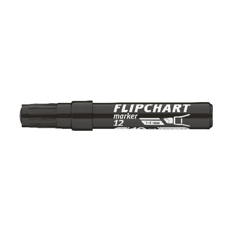 ICO Flipchart 12 fekete marker ICO Flipchart 12 fekete marker