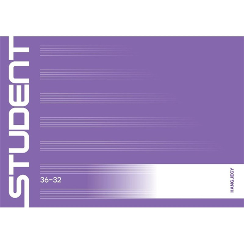 ICO Student 36-32 fekvő hangjegyfüzet ICO Student 36-32 fekvő hangjegyfüzet