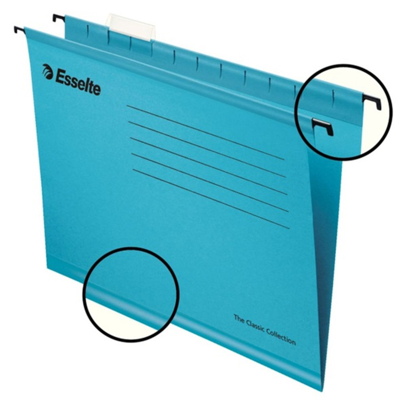 Függőmappa, újrahasznosított karton, A4, ESSELTE "Pendaflex Standard", kék 25 db Függőmappa, újrahasznosított karton, A4, ESSELTE "Pendaflex Standard", kék 25 db