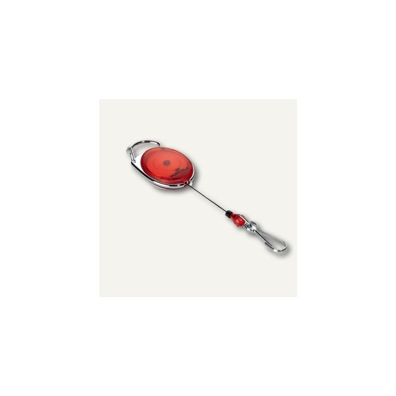Durable Style jojós karabineres 1db piros névkitűző tartó Durable Style jojós karabineres 1db piros névkitűző tartó