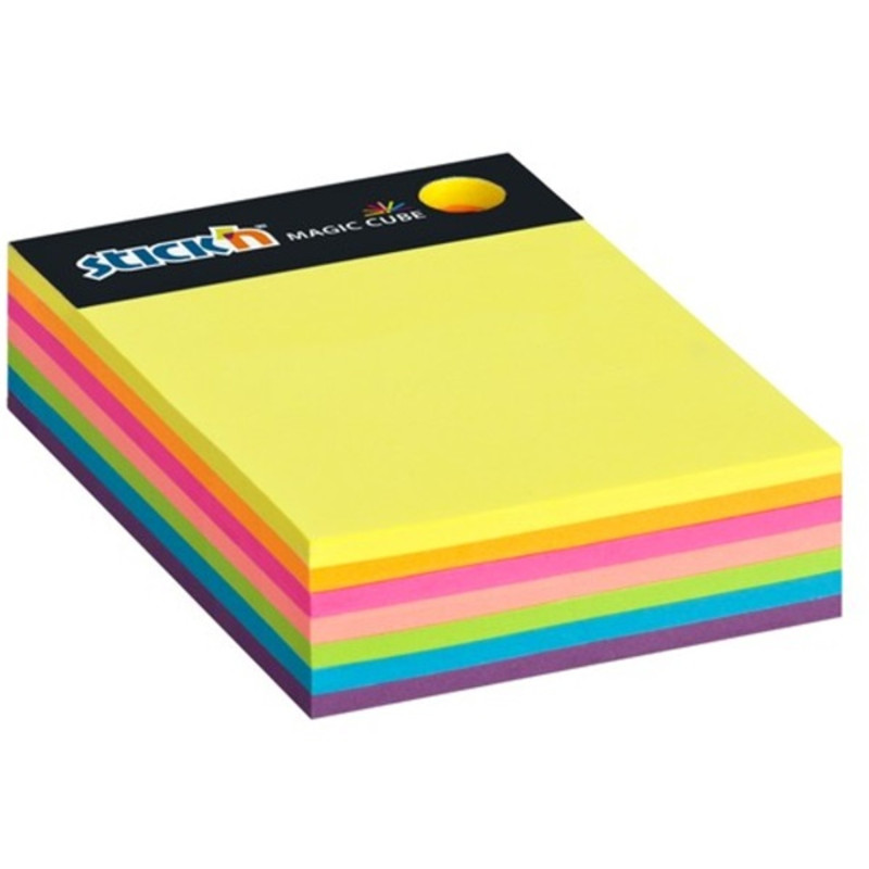 Stick`N MagicCube 101x76 mm 280 lap neon jegyzettömb Stick`N MagicCube 101x76 mm 280 lap neon jegyzettömb