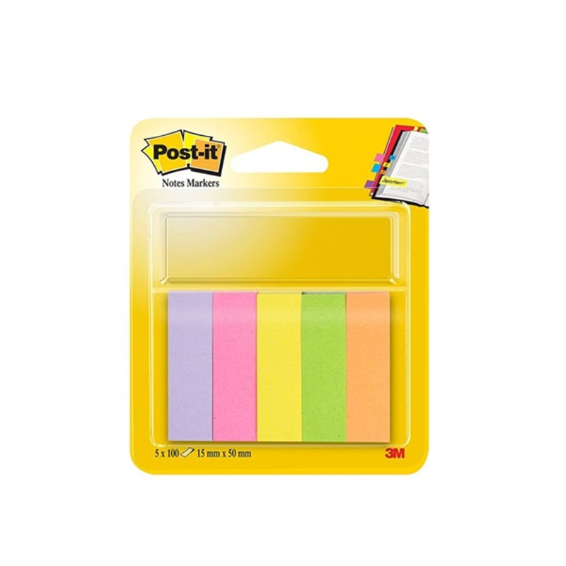 Post-it 15x50mm 5x100lap neon papír jelölőlap Post-it 15x50mm 5x100lap neon papír jelölőlap