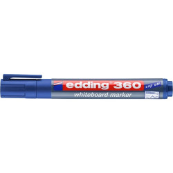Tábla- és flipchart marker, 1,5-3 mm, kúpos, EDDING "360", kék